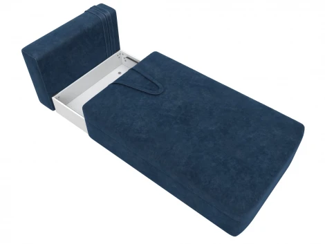 Модуль канапе Лига-060 НПБ (ЛДСП,Брус,Фанера,Велюр/Синий) Лига Диванов 129567