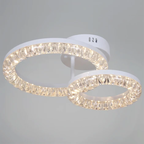 Потолочная люстра светодиодная на штанге с регулировкой цветовой температуры, яркости и ночным режимом Reluce 29847-0.3-02E WH