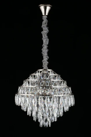 Подвесная люстра Aployt Wanda APL.735.03.06 (220V, хрусталь, на цепи, круглые)