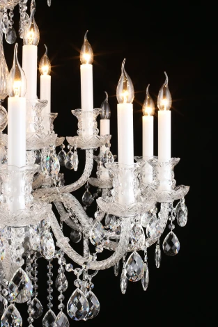 Подвесная большая люстра Aployt Ketrin APL.812.03.18 (220V, на цепи, свеча)