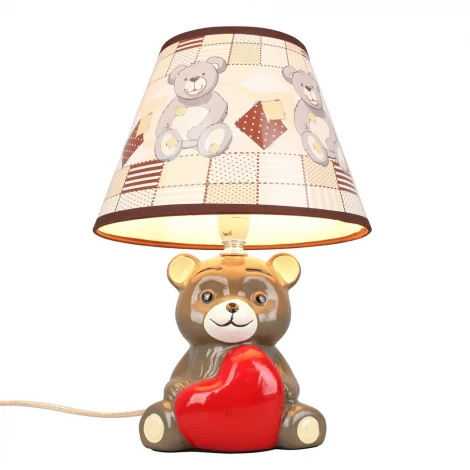 Интерьерная настольная лампа Omnilux Marcheno OML-16404-01 (для детской, 220V, выключатель, животные)