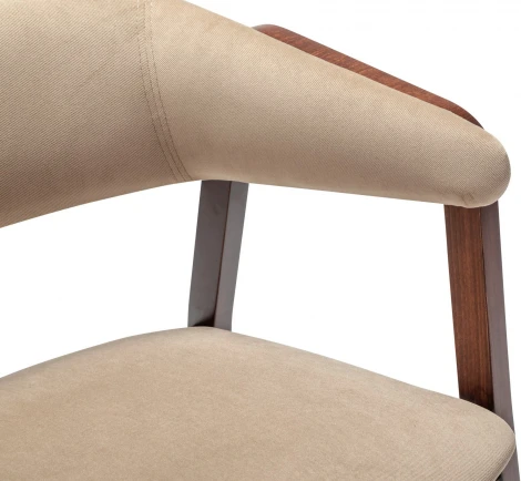 Кресло Dalia Soft Beige/Темный орех R-Home арт.400012520h_diagbeige_nut