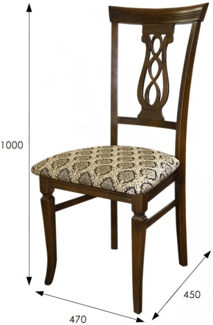 Стул Агнесс орех, Маркус венге от фабрики Mebelik