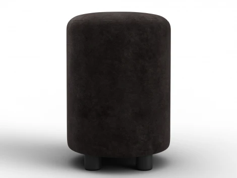 Пуф 001 (ДСП,Фанера/Пластик/Велюр/Коричневый) Лига Диванов 132489