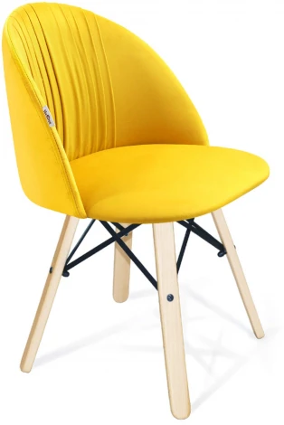Стул SHT-ST35-1/S70 имперский жёлтый/прозрачный лак от фабрики Sheffilton