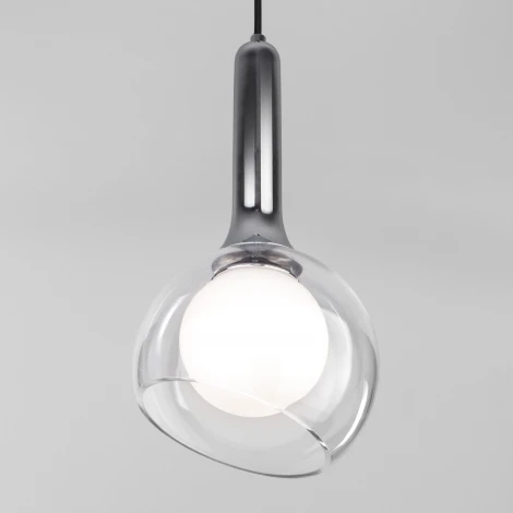 Подвесной светильник Eurosvet Fantasy 50188/1 хром (220V, на проводе, шар)