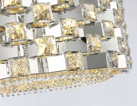 Подвесная люстра с хрусталем Ambrella High Light LH41001 (220V, на цепи, круглые)