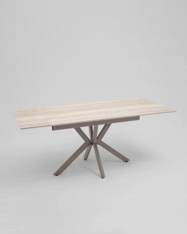 Стол Marmer 120-180/80/76 см подстолье металл капучино Stool Group УТ000042366