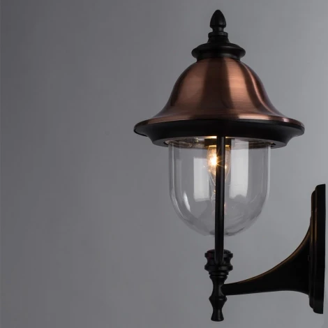 Настенный фонарь уличный Arte Lamp Barcelona A1481AL-1BK