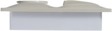 Розетка встраиваемая с заземлением с двухклавишным выключателем (бежевый) Systeme Electric GSL000272