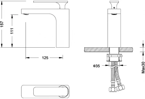 Смеситель Timo Torne 4361/03F для раковины