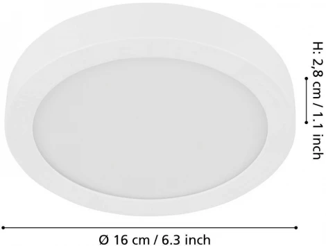 Потолочный светильник круглый светодиодный Eglo FUEVA 5 900582 (220V, круглые)