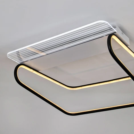 Потолочный светильник светодиодный с пультом с регулировкой цветовой температуры и яркости LED4U LED4U L1046-500 BK