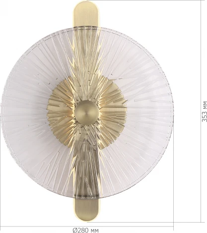 Настенный светильник ST Luce Wasi SL6141.301.01 бронза/прозрачный LED 1*11W 4000K (220V, круглые)