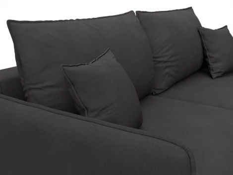 Диван прямой Лига-064 НПБ (ДСП/Дерево/Замша/Коричневый) Лига Диванов 129618