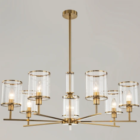 Потолочная люстра на штанге ILLUMICO IL0183-8C-79 COPPER KOPNINI