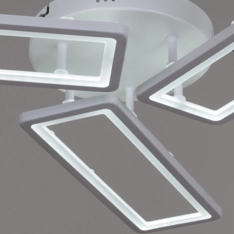 Потолочная люстра светодиодная на штанге с пультом с регулировкой цветовой температуры, яркости и ночным режимом Reluce 03629-0.3-03D WH