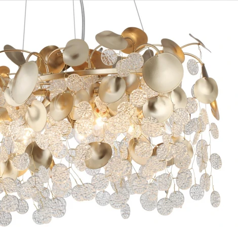 Подвесная люстра Odeon Light Coins 5104/6 золотистый/прозрачный металл/стекло E14 6*40W 220В (на тросе)