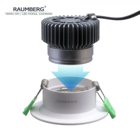 Встраиваемый светильник Raumberg Terra\Wh\12W4000K White Led 12w 4000K