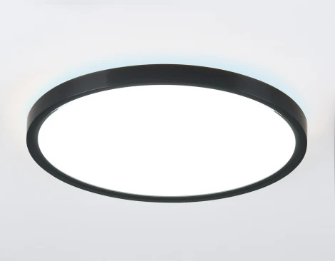 Потолочный светодиодный светильник круглый с подсветкой Ambrella Orbital Air FZ3055 (220V, круглые, IP44)