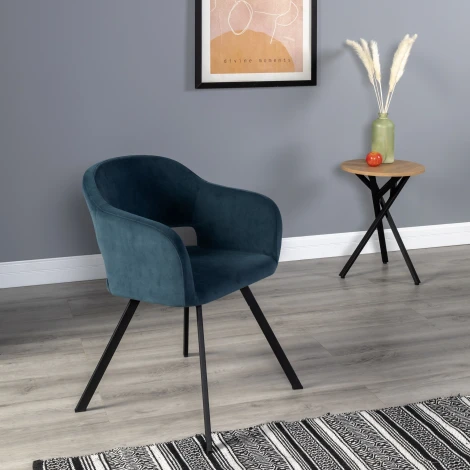 Кресло Oscar Diag blue/Арки R-Home арт.410118167h_Diag blue_Арки