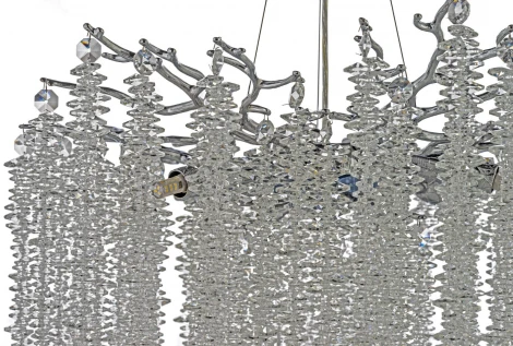 Подвесная люстра хрустальная Dio D`arte Tavenna Nickel Tavenna H 1.5.60.100 N (220V, на тросе)