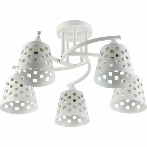 Потолочная люстра на штанге Reluce 01384-0.3-05 WH+CR (220V)