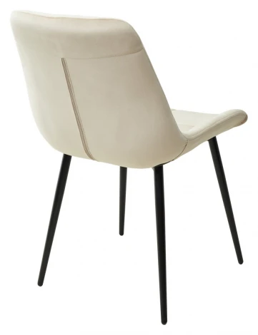 Обеденный стул M-City ХОФМАН, цвет бежевый #H06, велюр / черный каркас 4 шт./1 к