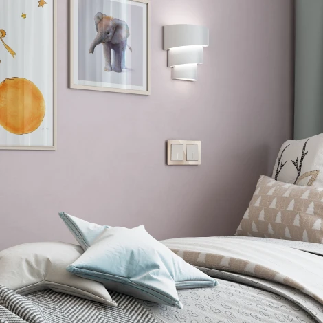 Выключатель одноклавишный с подсветкой (айвори матовый) Werkel W1110162 (a059279)