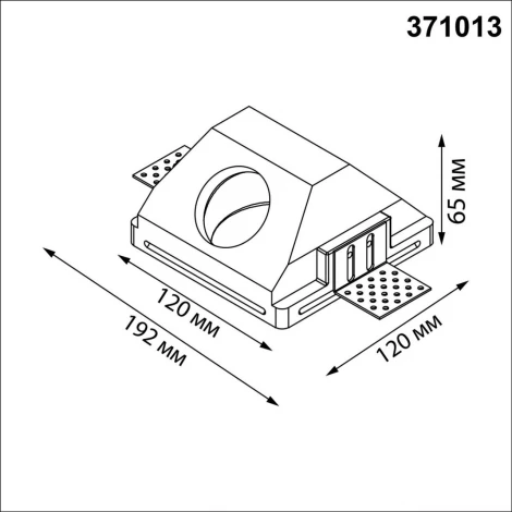 Светильник встраиваемый в стену под покраску Novotech Cail 371013 белый IP20 GU10 50W 220-240V