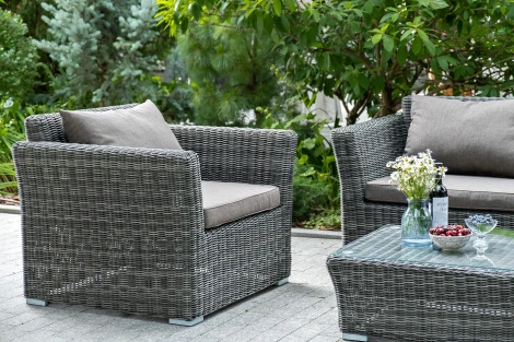 "Капучино" кресло из искусственного ротанга, цвет графит 4SIS арт.УТ-00001793