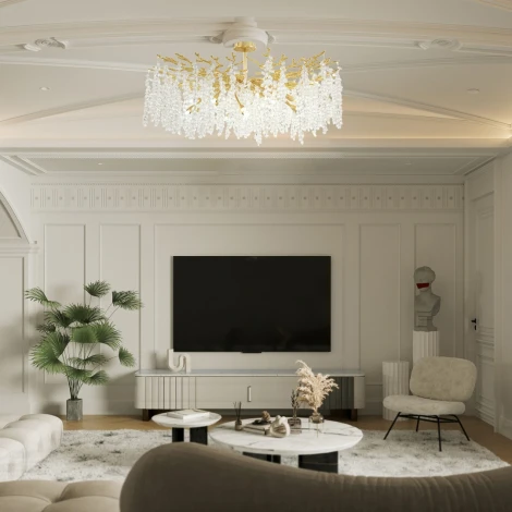 Потолочная люстра на штанге Arte Milano Milano-1 23111.1000.14.E14.D GD (220V)