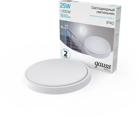 Настенно-потолочный светильник Gauss HALL 193411225