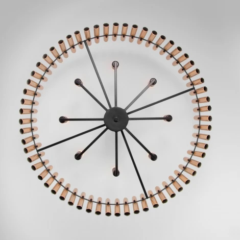 Потолочная люстра на штанге Castellie 361/8 черный/шампань