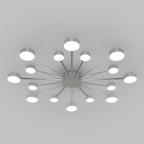 Потолочная люстра Eurosvet Nitrino 90242/16 хром (LED, 220V, пульт управления)