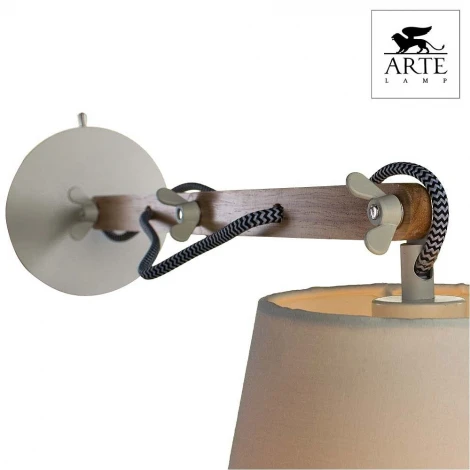 Бра на гибкой ножке Arte Lamp Pinocchio A5700AP-1WH (220V, выключатель)