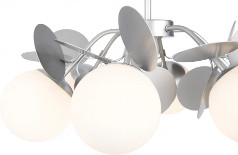 Потолочная люстра на штанге Freya Satellite FR5165PL-06S (220V, шарики)