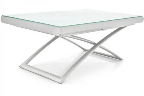 Стол-трансформер Dakota Calligaris Стекло белое GEW