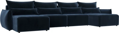 Диван П-образный Лига-051 НПБ Лонг Лига Диванов (Велюр) арт.128692