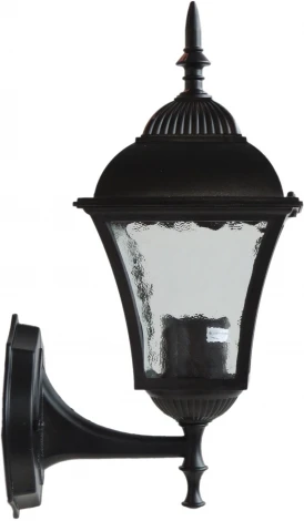 Настенный фонарь уличный Reluce 08243-0.2-001W BK (220V, фонарь, IP44)
