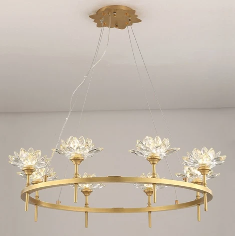 Подвесная люстра Lotos D80 8 Lamps ImperiumLoft Lotos01 (140837-26) (220V, на тросе)