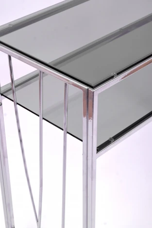 Консольный стол AllConsoles 1121-CS grey серебряный