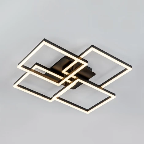 Потолочный светильник светодиодный с пультом с регулировкой цветовой температуры и яркости LED4U LED4U L11050-4 BK