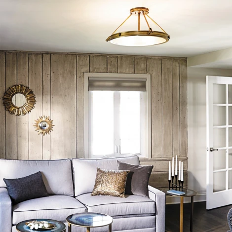 Потолочная люстра на штанге Collier HK-COLLIER-SF-M Hinkley (220V, круглые)