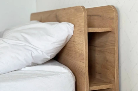 Кровать с подъемным механизмом "Юниор" 90х200 см Mebelson (Дуб крафт золотой) арт.ZP.SMU-02.2553