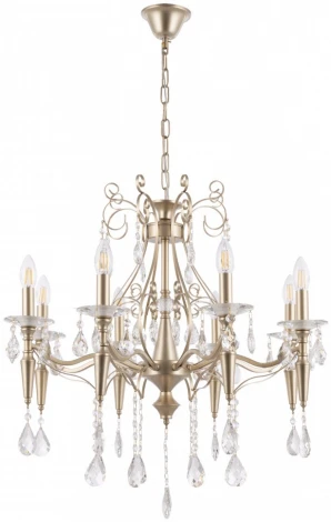 Подвесная люстра Arte Milano AM347710 347710/8 CG (220V, подвески, на цепи, подсвечник, свеча)