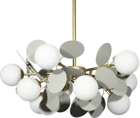 Потолочная люстра на штанге Loft It Matisse 10008/10 Grey (220V, цветы, шарики)