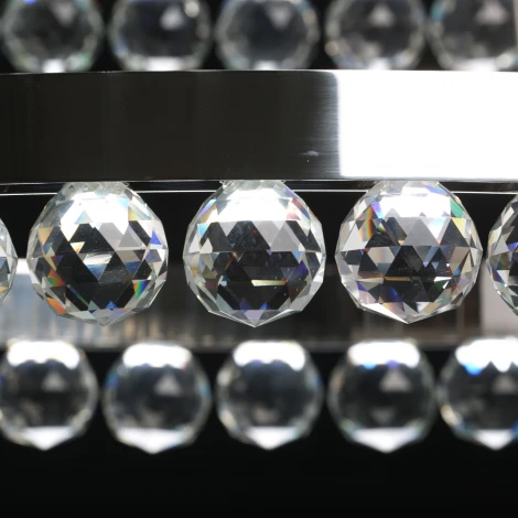 Подвесной светильник ярусный каскадный Глобула 690010603 DeMarkt (LED, 220V, пульт управления, на тросе, кольцо)