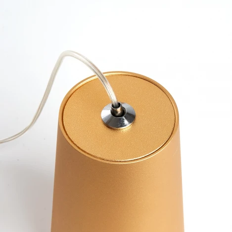 Подвесной светильник Feron ML1858 Barrel BELL levitation 48423 MR16 35W золото черный (220V, на проводе, круглые)