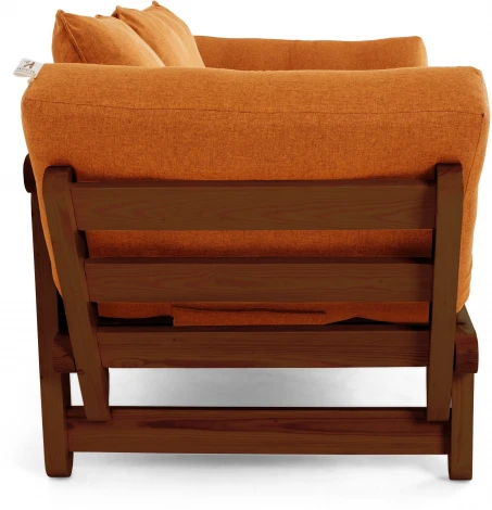 Кушетка Arsko Сламбер BOX орех оранжевая рогожка